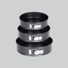 3'lü Kelepçeli Kek Kalıbı- Daire